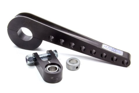 Steering Column Bracket - 1-1/2 in Diameter Tube - Clamp / Bolt-On - 9-1/2 in Length - Aluminum - Black Anodized - Each