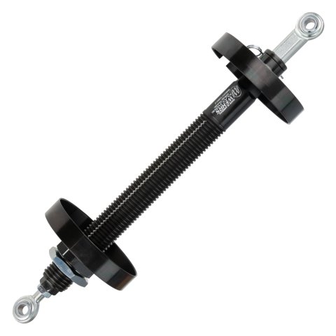 Coil Spring Slider - 5 in Dual Bearing - 19.000 in Compressed - 28.750 in Extended - Hardware Included - Aluminum - Black Anodized - Each