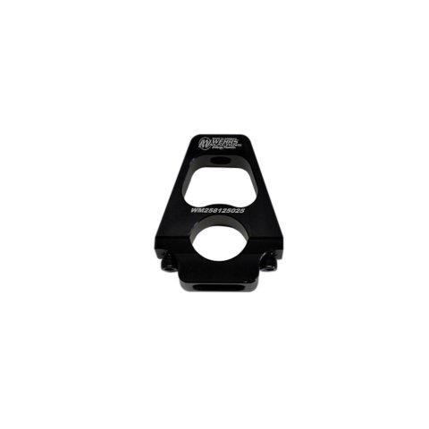 Hood Pin Mount - Clamp-On - 1.25 in ID - 2.5 in Tall - Aluminum - Black Anodized - Each
