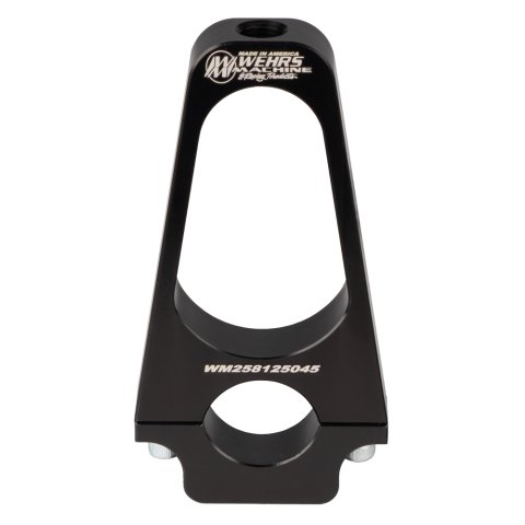 Hood Pin Bracket - Clamp-On - 1.25 in Tube - 0.5 in OD - 4.5 in Tall - Aluminum - Black Anodized - Each