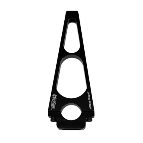 Hood Pin Bracket - Clamp-On - 1.25 in Tube - 0.5 in OD - 6.5 in Tall - Aluminum - Black Anodized - Each