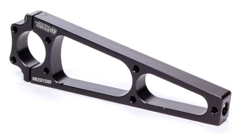 Hood Pin Bracket - Clamp-On - 1.5 in Tube - 0.5 in OD - 8 in Tall - Aluminum - Black Anodized - Each