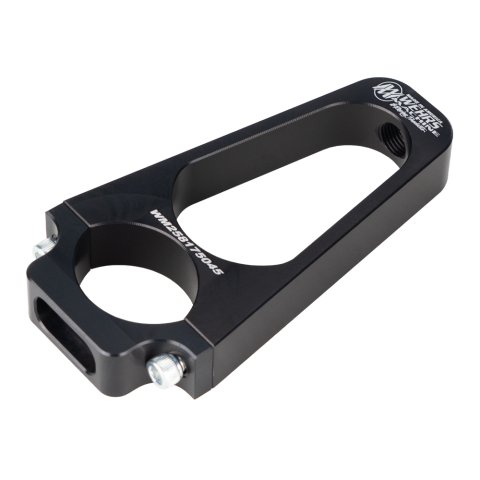 Hood Pin Mount - Clamp-On - 1.75 in ID - 4.5 in Tall - Aluminum - Black Anodized - Each