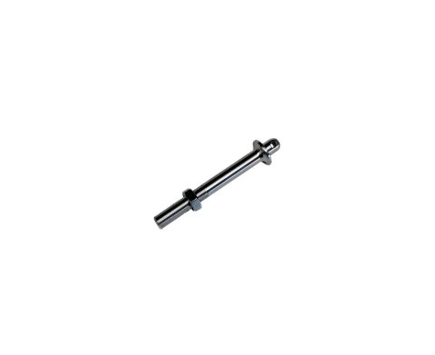 Hood Pin - 0.5 in OD x 5 in Long - Flanged - Hardware Included - Aluminum - Clear Anodized - Each