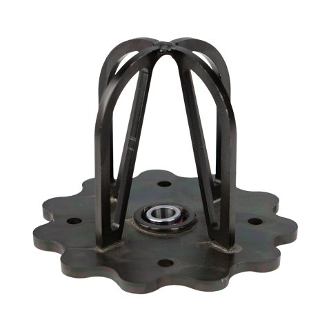 Spring Cup - Upper - Bolt-On - Swivel - 4 in Tall - Steel - Black Paint - 5.5 in Springs - Each