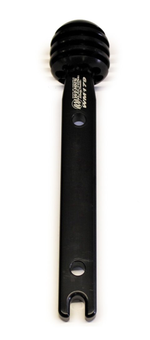 Shifter Stick - Straight - 5.5 in Length - 3/8-16 in Thread - Hardware / Knob Included - Aluminum - Black Anodized - Each