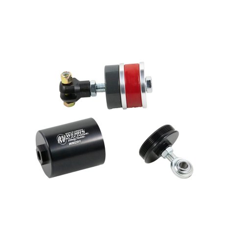 6th Coil - Bolt-On - 50 / 60 Durometer Bushings Included - Aluminum - Black Anodized - Kit