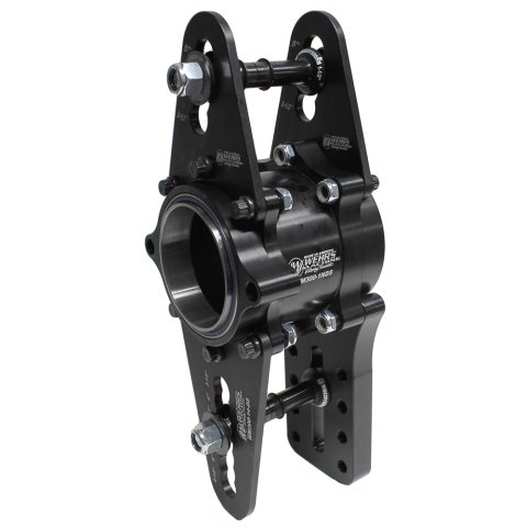 Birdcage - Driver Side - Narrow - 3.000 in ID Bearing - Double Bearing - Double Sheer - Hardware / Clamp Rings - Aluminum - Black Anodized - Universal - Each