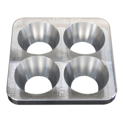 Restrictor Plate Insert - 1 in Thick - 1.125 in Diameter Bore - Aluminum - Natural - Wehrs Machine Spacer System - Each