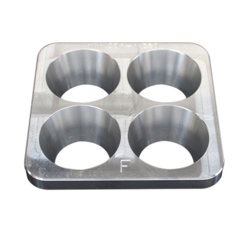 Restrictor Plate Insert - 1 in Thick - 1.250 in Diameter Bore - Aluminum - Natural - Wehrs Machine Spacer System - Each