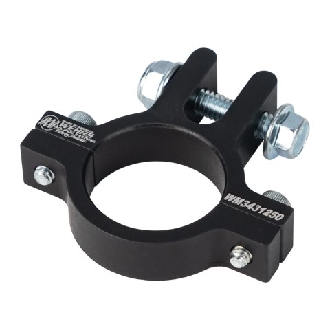 Suspension Limiter Chain Mount - Droop Clamp - Clamp-On - Aluminum - Black Anodized - 1-1/4 in OD Tube - Each
