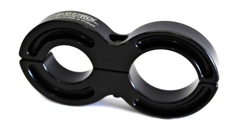 Fuel Filter Bracket - Clamp-On - 1.75 in OD Tubes - 1.25 in Diameter - Aluminum - Black Anodized - Each