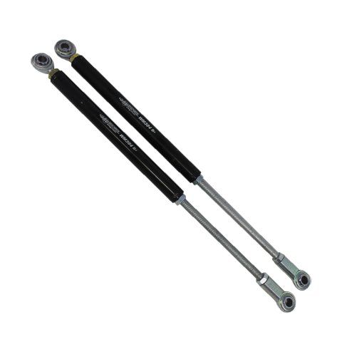 Ride Height Strut - 14-24 in Adjustable - Steel - Black Powder Coat - Wehrs Setup Plates - Pair