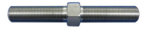 Linkage Adjuster - 3/4-16 in Left Hand Male Thread - 3/4-16 in Right Hand Male Thread - 5-1/2 in Long - Stainless - Natural - Each