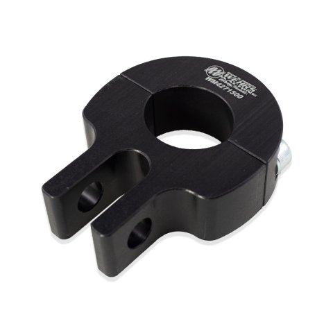 Suspension Limiter Chain Mount - Clamp-On - 1-1/2 in OD Tube - Aluminum - Black Anodized - Each