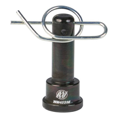 Shock Mount Pin - Medium - 1.875 in Long - Aluminum - Black Anodized - Each