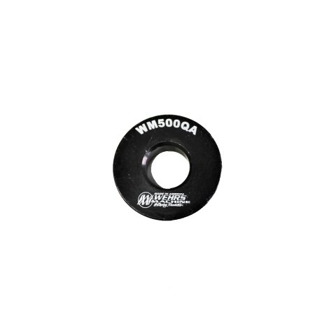 Flat Spacer - 1/2 in ID - 1-1/4 in OD - 1/4 in Thick - Aluminum - Black Anodized - Wehrs Birdcage - Each