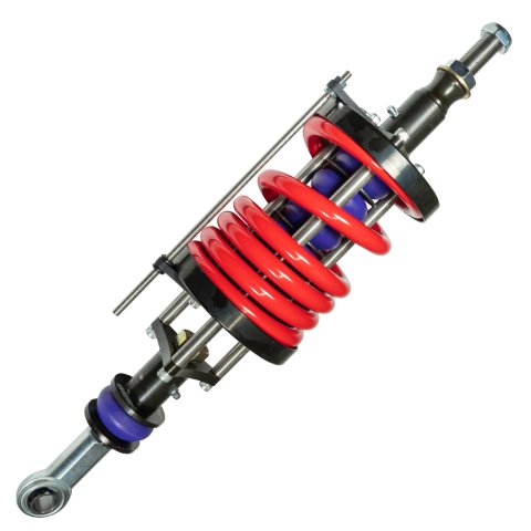Torque Link - Spring Style Pull Bar - Single Shaft - Polyurethane Bushings - Steel - Black Oxide - Each
