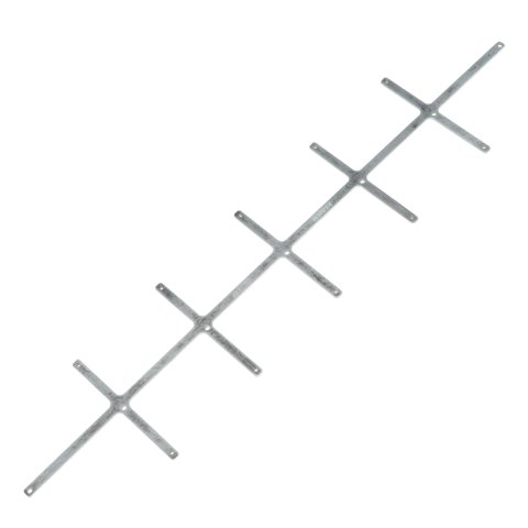 Grille Screen - Brace - Rivet-On - 0.125 in Thick - Aluminum - Natural - Each