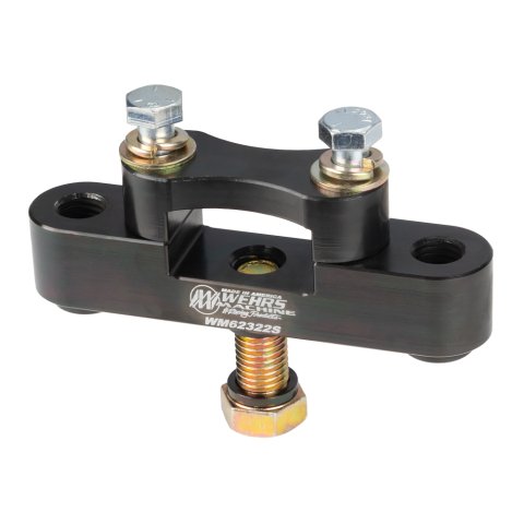 Panhard Bar Bracket - Frame Mount - Clamp-On - Steel - Black Zinc - 2 in Square Tubing - Each