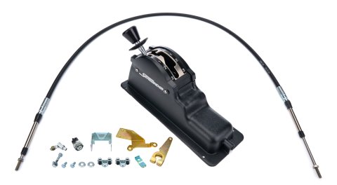 Shifter - Lockout Sidewinder - Automatic - Floor Mount - Reverse Pattern - Reverse Guard - 5 ft Cable - Hardware Included - C6 - Kit
