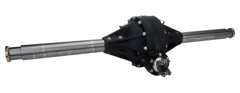 Rear Axle Assembly - 2-1/2 in GN Quick Change - 10 in Ring Gear - 4.12 Ratio - 60 in Wide - Centered - Thermal Coated - Aluminum Center - Pro Modified - Kit