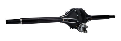 Rear Axle Assembly - Wide 5 - 10 in Ring Gear - 4.86 Ratio - 69.625 in Wide - Centered - Aluminum Center - Longhorn Late Model - Kit