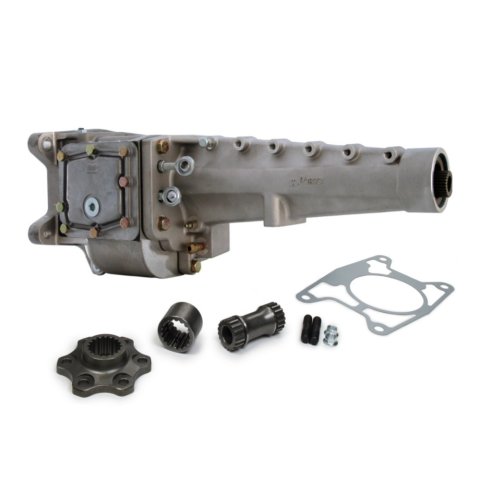 Transmission - Falcon Late Model - Manual - 2-Forward Speeds - Reverse - Internal Hydraulic Clutch - 18 Spline Input Shaft - Aluminum Case - Kit