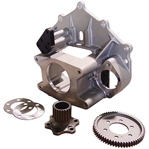 Bellhousing - 6-1/4 in Deep Housing - Idler Gear - 63 Tooth Ring Gear - Crank Coupler - HTD Gear - Shims - Aluminum - Natural - Chevy - Kit