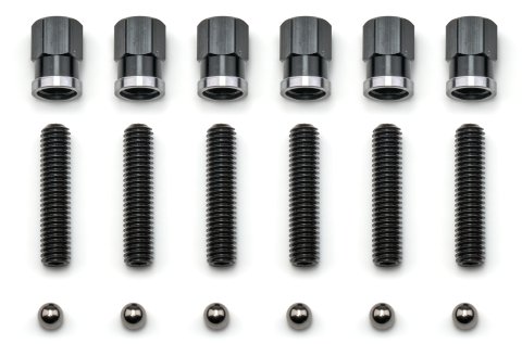 Gear Cover Stud - 3/8-16 in Thread - 1-3/4 in Long Studs - Steel Balls / Nuts - Steel - Black Oxide - Winters Quick Change Gear Covers - Set of 10