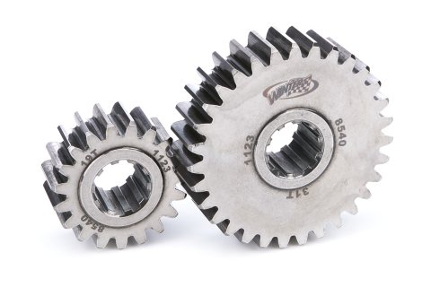 Quick Change Gear Set - 8500 Series - Set 40 - 10 Spline - 4.12 Ratios 6.72 / 2.53 - 4.86 Ratios 7.93 / 2.98 - Steel - Polished - Each