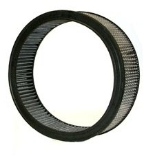 Air Filter Element - Round - 16 in Diameter - 4 in Tall - Wire Mesh Included - Paper - White - Asphalt - Each