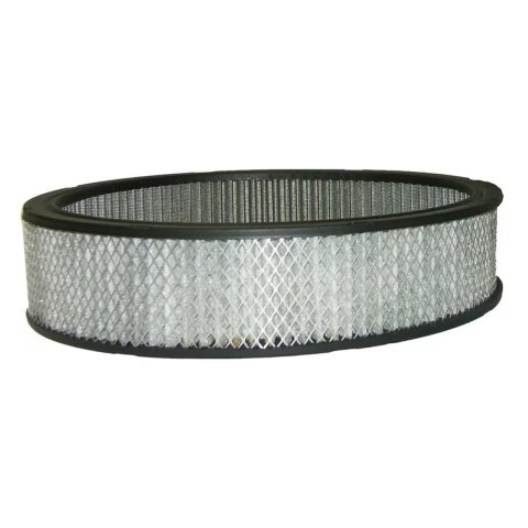 Air Filter Element - Round - 14 in Diameter - 3 in Tall - Wire Mesh Included - Paper - White - Asphalt - Each