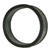Air Filter Element - Round - 14 in Diameter - 3.5 in Tall - Wire Mesh Included - Paper - White - Asphalt - Each