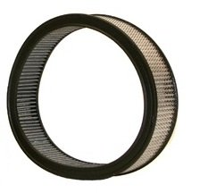 Air Filter Element - Round - 16 in Diameter - 3.5 in Tall - Wire Mesh Included - Paper - White - Asphalt - Each