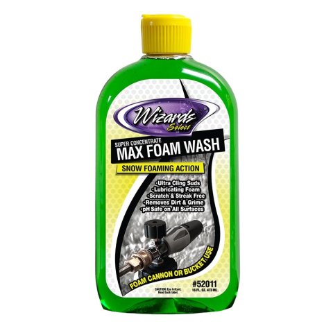 Car Wash Soap - Wizards Select - Super Concentrate Max Foam Wash - 16 oz Bottle - Each