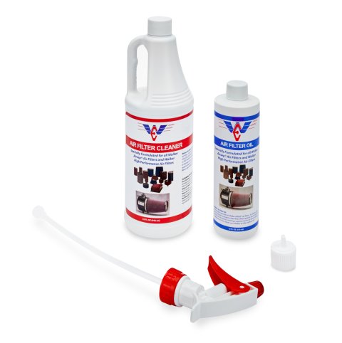 Air Filter Service Kit - 32 oz Spray Bottle Cleaner - 12 oz Squeeze Bottle Oil - Blue Oil - Walker Filters - Kit