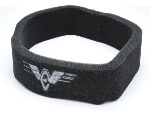 Air Filter Wrap - Pre Filter - Round - 14 in Diameter - 4 in Tall - Foam - Walker Logo - Black - Each