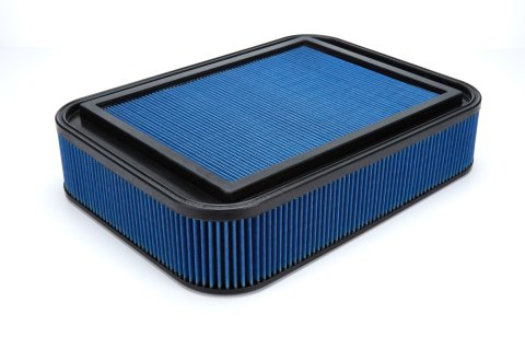 Air Filter Element - Sprint Car - Rectangle - 18.625 in Long - 13.813 in Wide - 4 in Tall - Reusable Cotton - Blue - Each