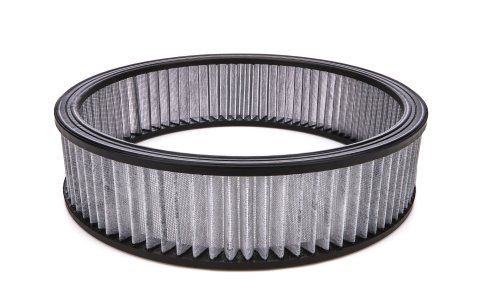 Air Filter Element - Round - 14 in Diameter - 3.5 in Tall - Dry - Synthetic - White - Each