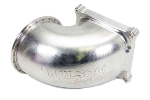 Intake Elbow - V-Band Flange Throttle Body - Aluminum - Natural - Dominator Flange - Each