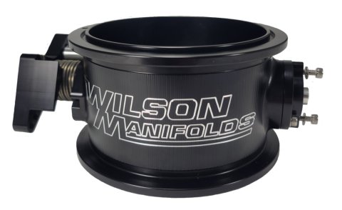 Throttle Body - V-Band Flange - 123 mm Single Blade - V-Band Provision - Aluminum - Black Anodized - Universal - Each