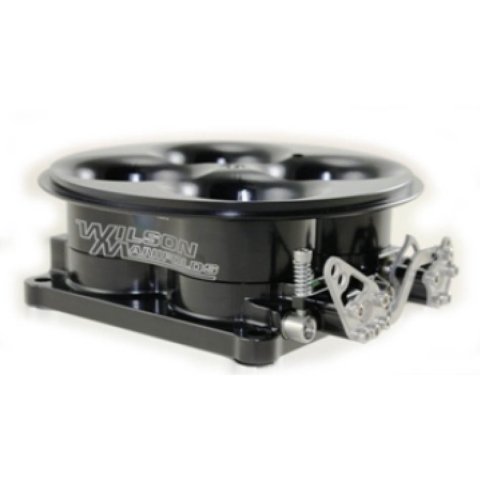 Throttle Body - 2320 CFM - Dominator Flange - 4-Barrel - Aluminum - Black Anodized - Universal - Each