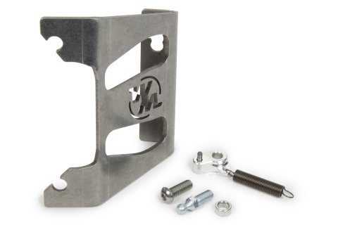 Throttle Cable Bracket - Under Throttle Body Mount - Return Springs - Aluminum - Natural - 95-105 mm Throttle Body - Ford Cable - Kit