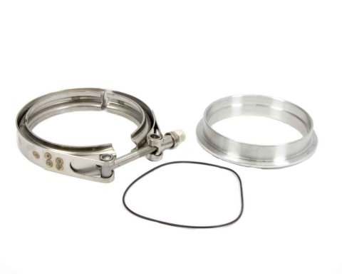 V-Band Clamp Assembly - 4 in OD Tubing - Aluminum / Stainless - Natural - Each