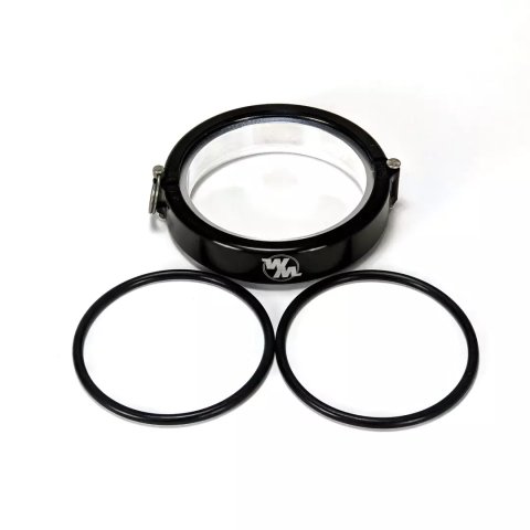 VanJen Clamp Assembly - 4 in OD Tubing - Aluminum - Black Anodized - Each