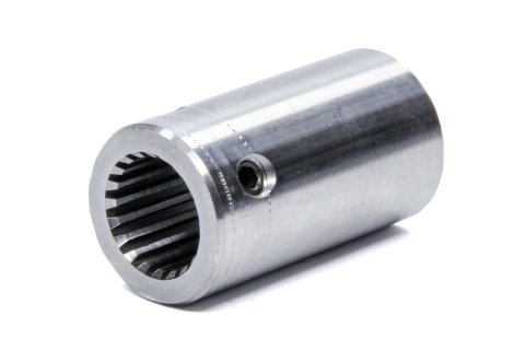 Steering Shaft Coupler - 3/4 in 20 Spline to 3/4 in Smooth - Weld-On - Steel - Mustang Power Racks - Each