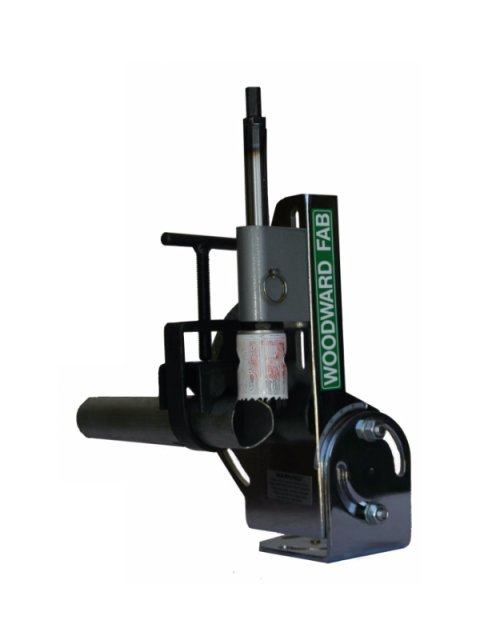 Tubing Notcher - Hole Saw - Up to 2 in OD Tubing - Up to 60 Degrees Adjustment - Steel - Chrome - Kit