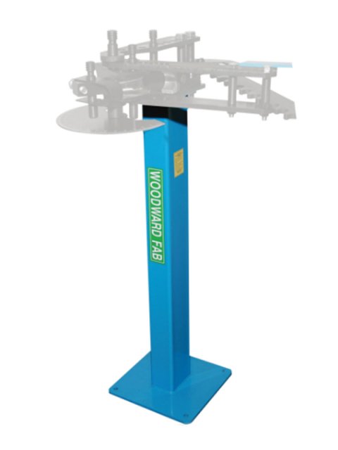 Tubing Bender Stand - 37 in Tall - Pre-Drilled Floor Mount - Steel - Blue Paint - Woodward-Fab Tubing Bender - Each