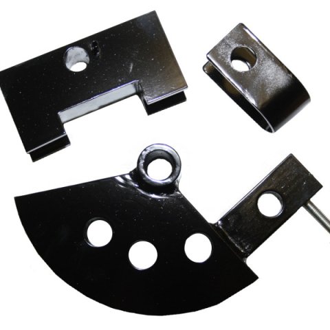 Tubing Bender Die and Shoe - 180 Degree - 5 in Radius - Die Shoe / Roller - Steel - 1-5/8 in OD Tubing - Woodward Tubing Bender - Kit